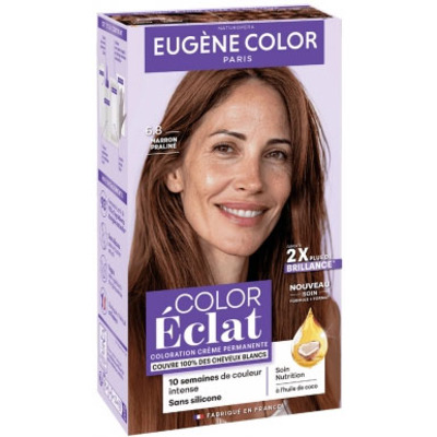 Coloration Crème Permanente Color Marron Praline 6.8 Eugène Color