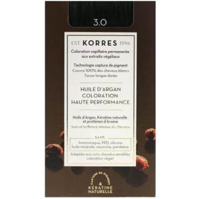 Coloration Permanente Huile d'Argan 3.0 Châtain Foncé Korres