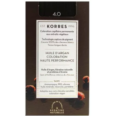 Coloration Permanente Huile d'Argan 4.0 Châtain Korres
