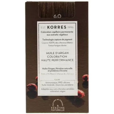 Coloration Permanente Huile d'Argan 6.0 Blond Foncé Korres