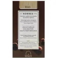 Coloration Permanente Huile d'Argan 10.0 Blond Platine Korres