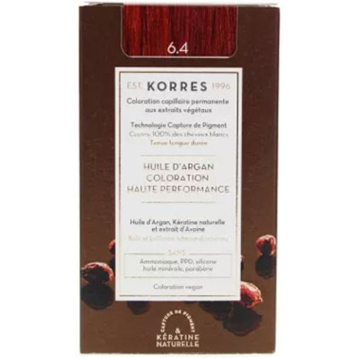 Coloration Permanente Huile d'Argan 6.4 Blond Foncé Cuivré Korres