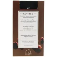 Coloration Permanente Huile d'Argan 2.1 Noir Bleuté Korres