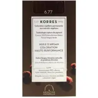 Coloration Permanente Huile d'Argan 6.77 Blond Foncé Marron Intense Korres