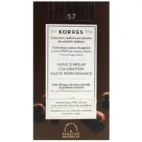 Coloration Permanente Huile d'Argan 5.7 Châtain Clair Marron Korres