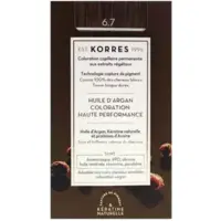 Coloration Permanente Huile d'Argan 6.7 Blond Foncé Marron Korres