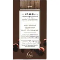 Coloration Permanente Huile d'Argan 7.73 Doré Moka Korres