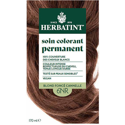 Soin Colorant Permanent 6NR Blond foncé cannelle Herbatint 170ml