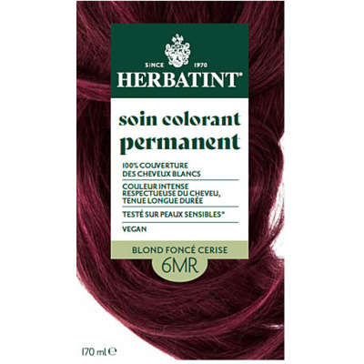 Soin Colorant Permanent 6MR Blond foncé cerise Herbatint 170ml