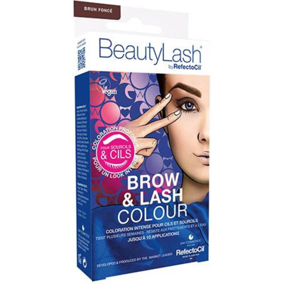 Kit de Teinture Vegan Sourcils et Cils Brun foncé BeautyLash