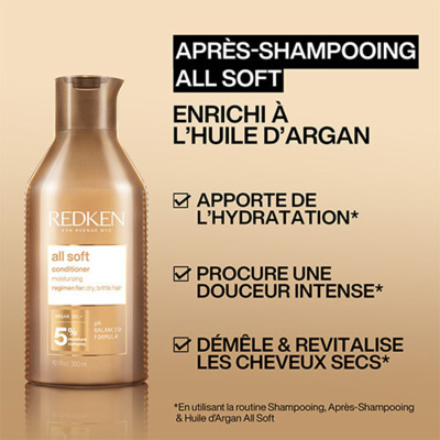 Après-shampooing Hydratant All Soft Redken 500ml