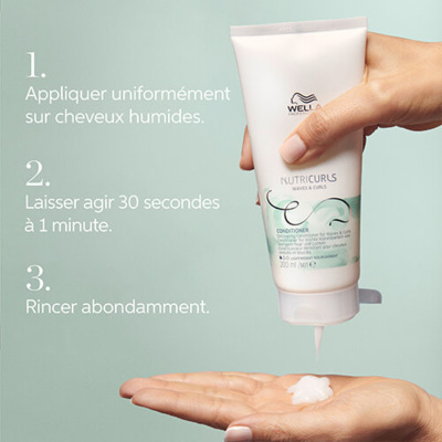 Après-shampooing Lavant Nutricurls Wella 250ml