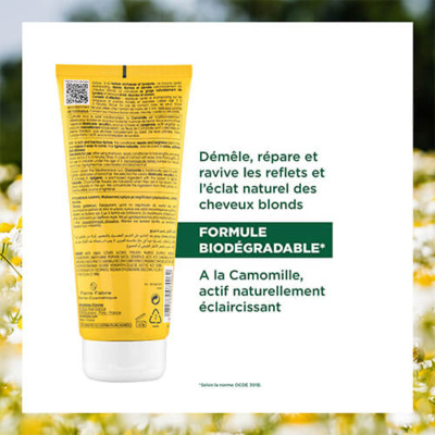 Après-shampooing Illuminateur Camomille Bio Klorane 200ml