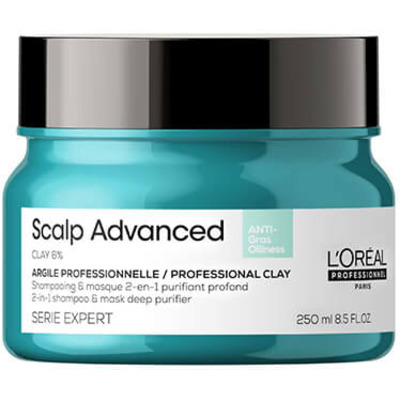 Argile Shampooing-masque 2-en-1 Purifiant Profond Scalp Advanced L'Oréal Pro
