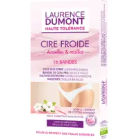 Bandes Cire Froide Aisselles & Maillot Haute Tolérance Laurence Dumont x16