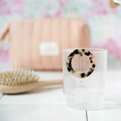Barrette Ronde Ecaille Bachca