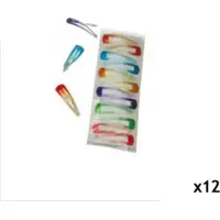 Barrettes multicolor pailletées x12