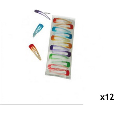Barrettes multicolor pailletées x12