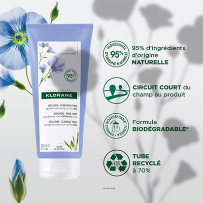 Après-shampooing Volume Lin Bio Klorane 200ml