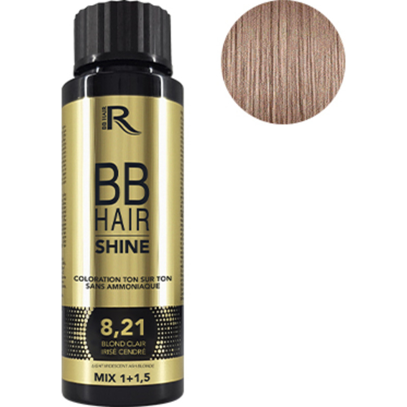 Coloration Ton sur Ton 8,21 Blond Clair Irisé Cendré BBHair Shine Generik