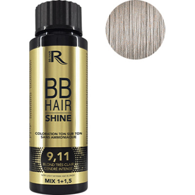Coloration Ton sur Ton 9,11 Blond Très Clair Cendré Intense BBHair Shine Generik
