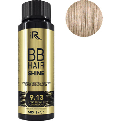 Coloration Ton sur Ton 9,13 Blond Très Clair Cendré Doré BBHair Shine Generik