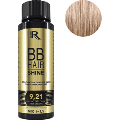 Coloration Ton sur Ton 9,21 Blond Très Clair Irisé Cendré BBHair Shine Generik