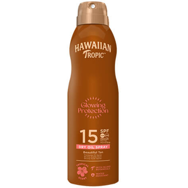 Brume Huile Solaire Glowing Protection SPF15 Hawaiian Tropic 177ml