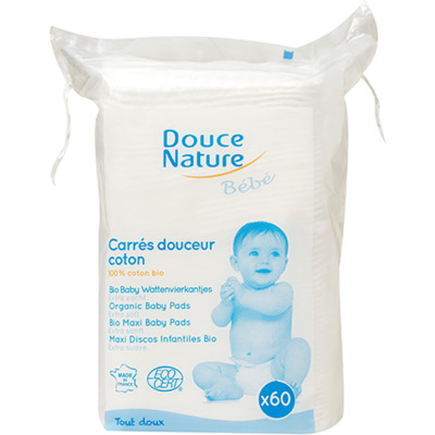 Carrés Douceur Coton Bébé Douce Nature x60