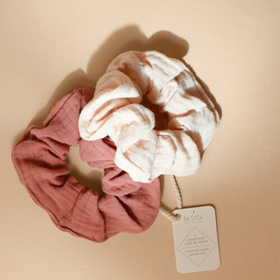 Lot 2 Chouchous Gaze de Coton Bachca