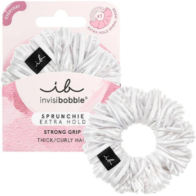 Chouchou Pure White Sprunchie Extra Hold Invisibobble