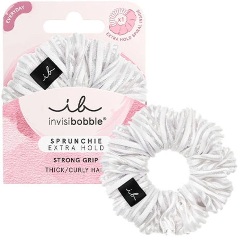 Chouchou Pure White Sprunchie Extra Hold Invisibobble