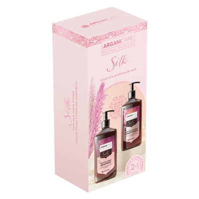 Coffret Duo Lissant & Brillance Protéine de Soie Arganicare