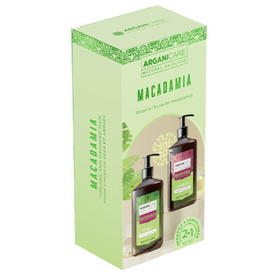 Coffret Duo Hydratant Réparateur Macadamia Arganicare