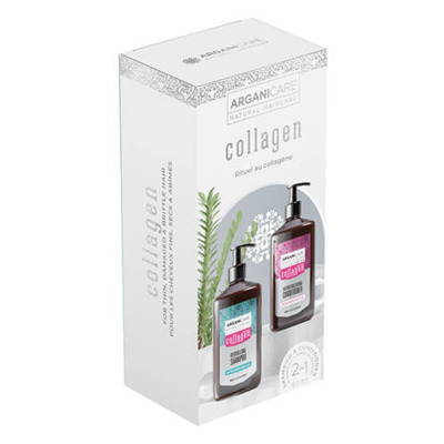Coffret Duo Revitalisant & Volume Boost Collagène Arganicare