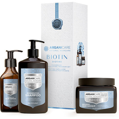 Coffret Trio Fortifiant & Réparateur Biotine Arganicare