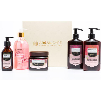 Coffret Routine Brillance Proteine de Soie Arganicare
