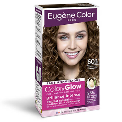 Kit Coloration 603 Noisette Craquante Color&Glow Eugène Color