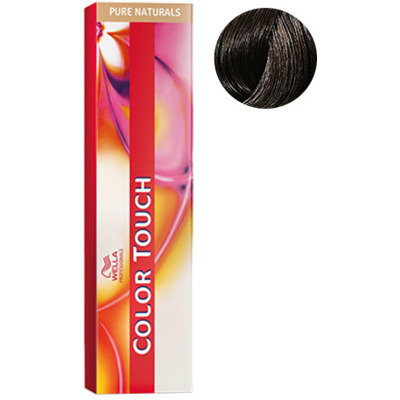 Coloration Semi-Permanente Color Touch 4/0 Châtain Wella