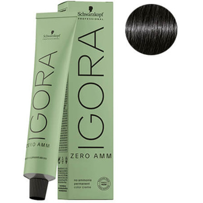 Coloration Permanente Igora Zéro Amm 1-0 Noir Naturel Schwarzkopf