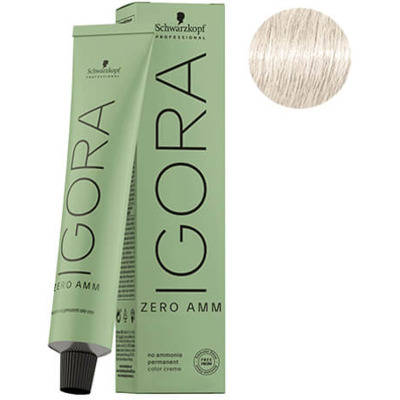 Coloration Permanente Igora Zéro Amm 10-19 Blond Très Très Clair Cendré Violet Schwarzkopf