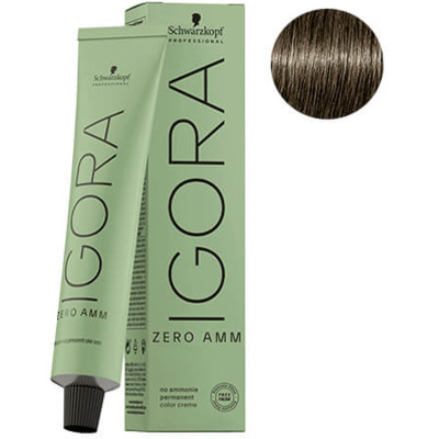 Coloration Permanente Igora Zéro Amm 4-0 Châtain Moyen Naturel Schwarzkopf