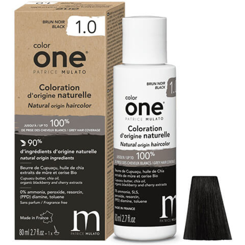 Coloration Naturelle 1.0 Brun Noir Color One Mulato
