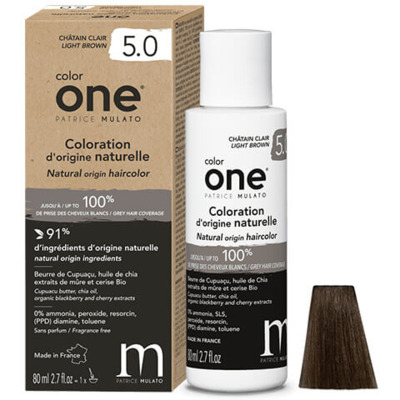 Coloration Naturelle 5.0 Châtain Clair Color One Mulato