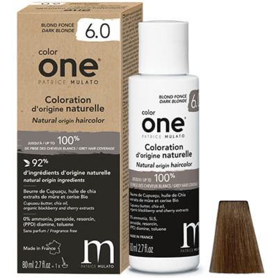 Coloration Naturelle 6.0 Blond Foncé Color One Mulato
