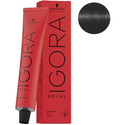 Coloration Permanente Igora Royal 3-0 Châtain Foncé Naturel Schwarzkopf
