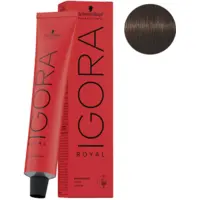 Coloration Permanente Igora Royal 4-68 Châtain Moyen Marron Rouge Schwarzkopf
