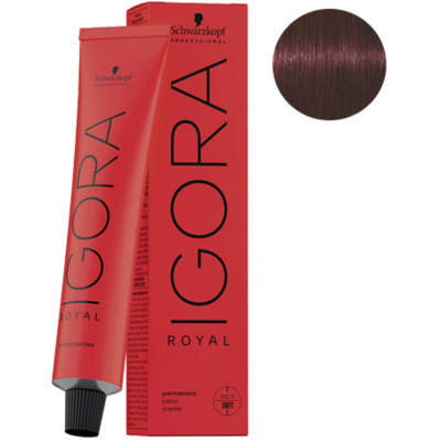 Coloration Permanente Igora Royal 4-88 Châtain Moyen Rouge Extra Schwarzkopf