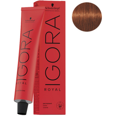 Coloration Permanente Igora Royal 6-77 Blond Foncé Cuivré Extra Schwarzkopf