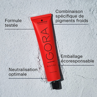 Coloration Permanente Igora Royal Cools 6-23 Blond Foncé Fumé Mat Schwarzkopf